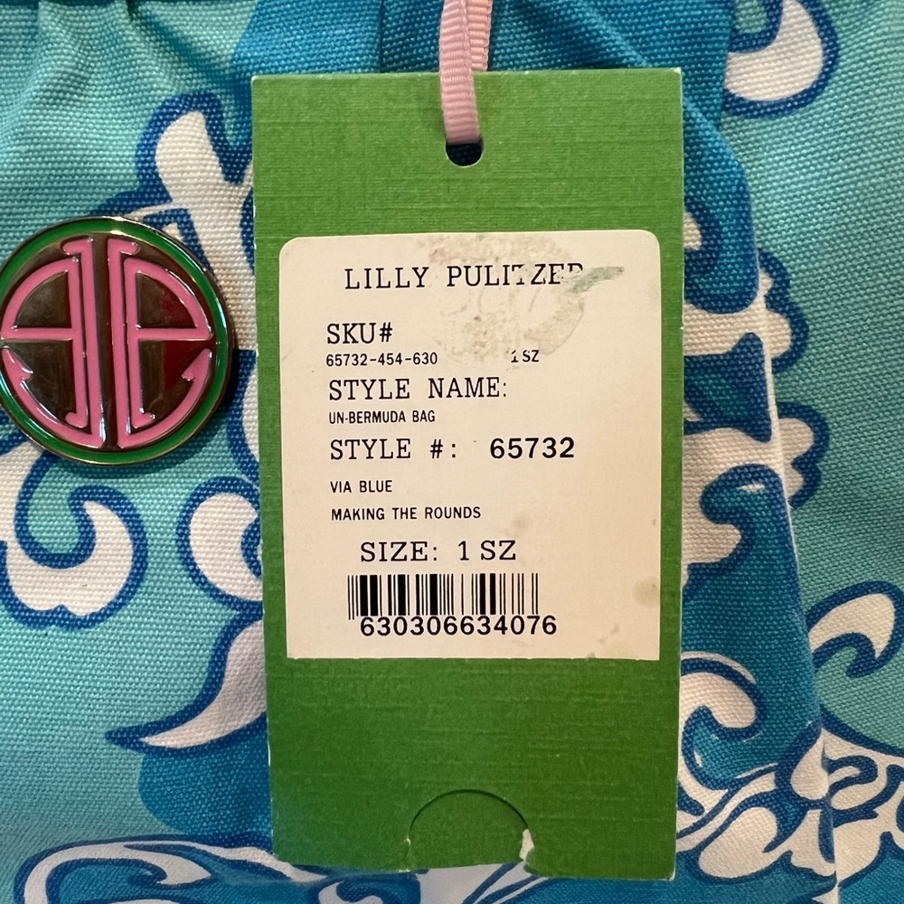 Vintage Lilly Pulitzer “un-Bermuda” bag in “making the rounds” - Picture 2 of 10